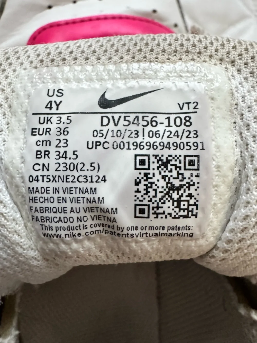 Nike Kids Court Borough Low Recraft Honeydew Pink Ultramarine Sneakers Sz 4